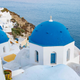 Aerial shot of Santorini, Greece